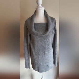 J Crew Wool Blend Pullover Sweater Women's Size XL Gray Cowl Neck Preppy